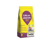 Adesivo cementizio per interni Weber col smart bianco 5kg