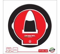 Adesivo compatibile DUCATI DIAVEL 1200 tappo benzina serbatoio in resina DVL B2