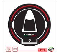 Adesivo compatibile DUCATI DIAVEL 1200 tappo benzina serbatoio in resina DVL B3