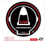 Adesivo compatibile DUCATI PERFORMANCE V2 tappo serbatoio in resina