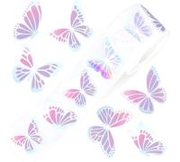 Adesivo con fiori per scrapbooking, ricompensa farfalla etichetta decorativa per ragazza fiori cartone animato farfalla ricompensa