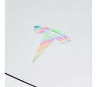 Adesivo con Logo per Auto per Tesla, Adesivi con Emblema Segno Badge Adesivo Accessori Auto,Multi-colored