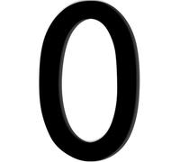 Adesivo con Numero 0 di Colore Nero,Numero Civico,Numero Civico Segnale in Acrilico,Numero di Casa Autoadesivo,Resistente alle Intemperie,per Esterni,Porta,Cassetta Delle Lettere(9.8 cm)