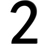 Adesivo con Numero 2 di Colore Nero,Numero Civico,Numero Civico Segnale in Acrilico,Numero di Casa Autoadesivo,Resistente alle Intemperie,per Esterni,Porta,Cassetta Delle Lettere(9.7 cm)