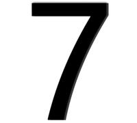 Adesivo con Numero 7 di Colore Nero,Numero Civico,Numero Civico Segnale in Acrilico,Numero di Casa Autoadesivo,Resistente alle Intemperie,per Esterni,Porta,Cassetta Delle Lettere(9.5 cm)