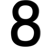 Adesivo con Numero 8 di Colore Nero,Numero Civico,Numero Civico Segnale in Acrilico,Numero di Casa Autoadesivo,Resistente alle Intemperie,per Esterni,Porta,Cassetta Delle Lettere(9.8 cm)