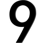 Adesivo con Numero 9 di Colore Nero,Numero Civico,Numero Civico Segnale in Acrilico,Numero di Casa Autoadesivo,Resistente alle Intemperie,per Esterni,Porta,Cassetta Delle Lettere(9.8 cm)
