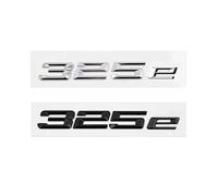 Adesivo con stemma e logo for bagagliaio auto ABS 316e 318e 320e 323e 325e 330e 335e E46 E90 E91 F30 F31 F34 G20 G30(325e,Gloss Black)