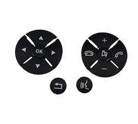 Adesivo Controllo Centrale Compatibile Con Benz Per C E S Classe Per W204 W212 W221 GLK X204 ABS Nero Pulsante Volante Per Auto Coperchio Interruttore Adesivo Accessori Per Auto