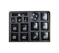 Adesivo Controllo Centrale Compatibile con Mercedes per Benz per W204 GLA X156 CLA C117 A W176 B W246 classe vetri per finestrini dell'auto pulsante sollevamento coperchio interruttore telaio Trim