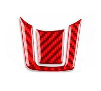 Adesivo Copertura Per Jaguar Per F-type Per X152 2013-2024 Volante Interno In Fibra Di Carbonio Copertura A Forma U Adesivo Modifica Interni Center Console Trim(Red Carbon fiber)