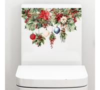 Adesivo copri wc natalizio decalcomanie impermeabile per coperchio wc e sedile s