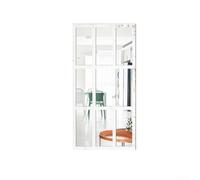 Adesivo da parete a tema finestra imitazione utilizzando specchio acrilico accentato legno per uno stile contemporaneo della casa (bianco)