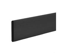 Adesivo da parete anticollisione 3D per battiscopa, striscia di cotone spessa 2 m, adatta per protezione dei bordi e uso decorativo (nero)