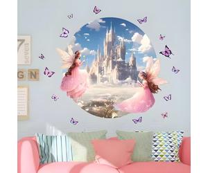 Adesivo da parete / Carta da parati Castello delle Fiabe