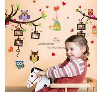 Adesivo da parete / Carta da parati Gufo