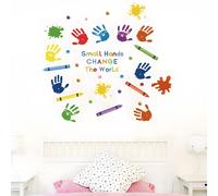 Adesivo da parete / Carta da parati Impronte di mani