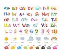 Adesivo da parete colorato con numeri alfabeto Chunlin Laoda, adesivo da parete per cameretta dei bambini, motivo alfabeto colorato, con numeri, forme, decorazione da parete per aule, cameretta dei