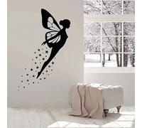 Adesivo da parete con ali di farfalla, adesivo in vinile per porte e finestre, camera da letto per bambini, cameretta per bambine, arredamento per la casa 57x36 cm