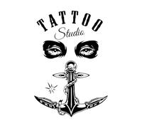 Adesivo da parete creativo con scritta "Studio Tattoo", in vinile, decorazione per la casa, per vetrine, porte, decalcomanie, poster da parete, murale, piccolo - 42x60cm