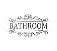 Adesivo da parete creativo in PVC opaco con regole per il bagno e la decorazione del bagno