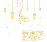 Adesivo da parete Eid Mubarak, Set di Decorazioni Ramadan Eleganti - Super Assorbenti Spugne di Pulizia in PVA - Perfetto per la Casa, la Cucina e l'Auto