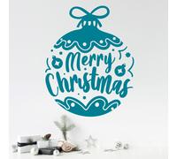 Adesivo Da Parete Finestra MERRY CHRISTMAS In Vinile Decorazione Natalizia