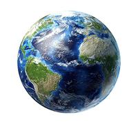 Adesivo da parete fosforescente con pianeta terra luminoso per camera dei bambini, 20 cm x 20 cm, comodo ed ecologico, design alla moda