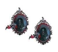 Adesivo da parete horror di Halloween per uso interno ed esterno, spaventoso Spettro femminile, adesivo in PVC impermeabile Decors per feste Haunting House Wall Sticker