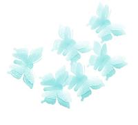 Adesivo da parete in plastica riutilizzabile luminoso a forma di farfalla, per la casa, verde menta, durata e attrazione