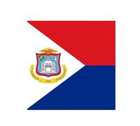 Adesivo da parete in vinile con bandiera nazionale di Sint Maarten, decorazione da parete per ufficio, laptop, dormitorio, decorazione per la casa, 71 cm
