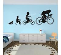 Adesivo da parete in vinile con bicicletta originale rivoluzione bicicletta BMX Bike Wall Sticker Kids Sport Boys Adolescenti Room Decor 43 x 14 cm