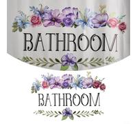 Adesivo da parete in vinile con regole creative per il bagno
