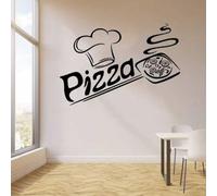 Adesivo da parete in vinile con scritta "SA" Pizzeria italiana ristorante cucina porta vetrina vetrina negozio recluta adesivo per interni murale regalo 62 x 42 cm