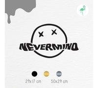 Adesivo da parete in vinile mod. Nevermind - Nirvana 2 misure