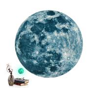 Adesivo da parete luna splendente | Decorazione da parete fluorescente Stampa HD | Autoadesivi per camerette e camerette Adesivi Muraux Lune | Adesivi Murali Luna | Pegatinas De Pared | 2026