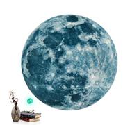 Adesivo da parete luna splendente | Decorazione da parete fluorescente Stampa HD | Autoadesivi per camerette e camerette Adesivi Muraux Lune | Adesivi Murali Luna | Pegatinas De Pared | 2026