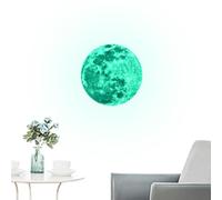 Adesivo da parete luna splendente | Decorazione da parete fluorescente Stampa HD | Autoadesivi per camerette e camerette Adesivi Muraux Lune | Adesivi Murali Luna | Pegatinas De Pared | 2026