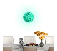 Adesivo da parete luna splendente | Decorazione da parete fluorescente Stampa HD | Autoadesivi per camerette e camerette Adesivi Muraux Lune | Adesivi Murali Luna | Pegatinas De Pared | 2026