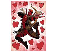 Adesivo da parete Marvel di Komar - Deadpool Lovepool - 50 x 70 cm (larghezza x altezza) - 17 pezzi - Deco-adesivi da parete, decorazione da parete, cameretta dei bambini - 14114h