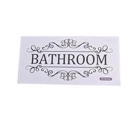 Adesivo da parete per bagno, regole divertenti per WC e bagno, materiale opaco in PVC