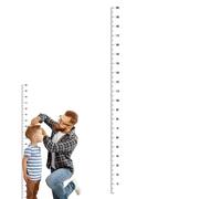 Adesivo da parete per misurare l'altezza, righello per misurare i bambini | adesivo per indicatore, tracciatore della crescita, decorazione da parete per stanza dei giochi, asilo, ospedale per bambini