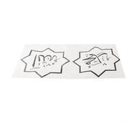 Adesivo da parete rimovibile con calligrafia araba, materiale in PVC, per superfici lisce, decorazione per la casa (2# S)