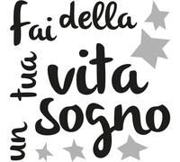 Adesivo da parete Sogno e realtà 2 fogli 31x31 cm Multicolore