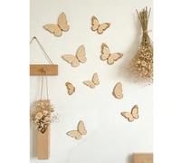 Adesivo da parete vintage con farfalla e linea magica, adatto per cameretta del bambino, decorazione da parete in stile bohémien, decorazione per festa di festa di nascità, adatto per camera da letto,