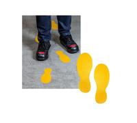 Adesivi da terra - Impronte di piedi - 9x24 cm - Durable - conf. 5 paia