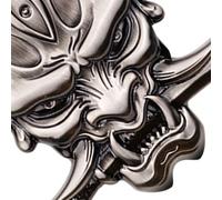 Adesivo Decal Fangs Guerriero Samurai Metallico 2 Pezzi Etichetta Mortale