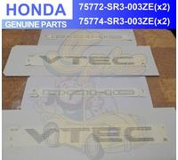 Adesivo decalcomania argento Honda CIVIC EG6 EK4 SiR lato originale "DOHC" "V...