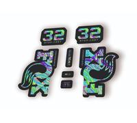 Adesivo decalcomania fabbrica forcella Fox 32 Step Cast Performance 2025...