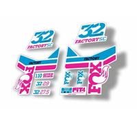 Adesivo decalcomania fabbrica sospensione forcella FOX 32 Step Cast SC rosa blu